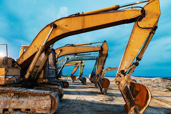 Opération de marche de l'excavatrice dans l'enseignement de l'excavatrice