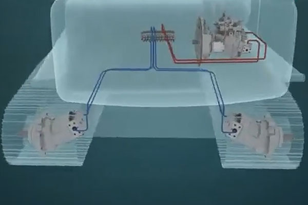 Révélez la pompe hydraulique de l'excavatrice, la vanne de commande principale, le moteur de déplacement !