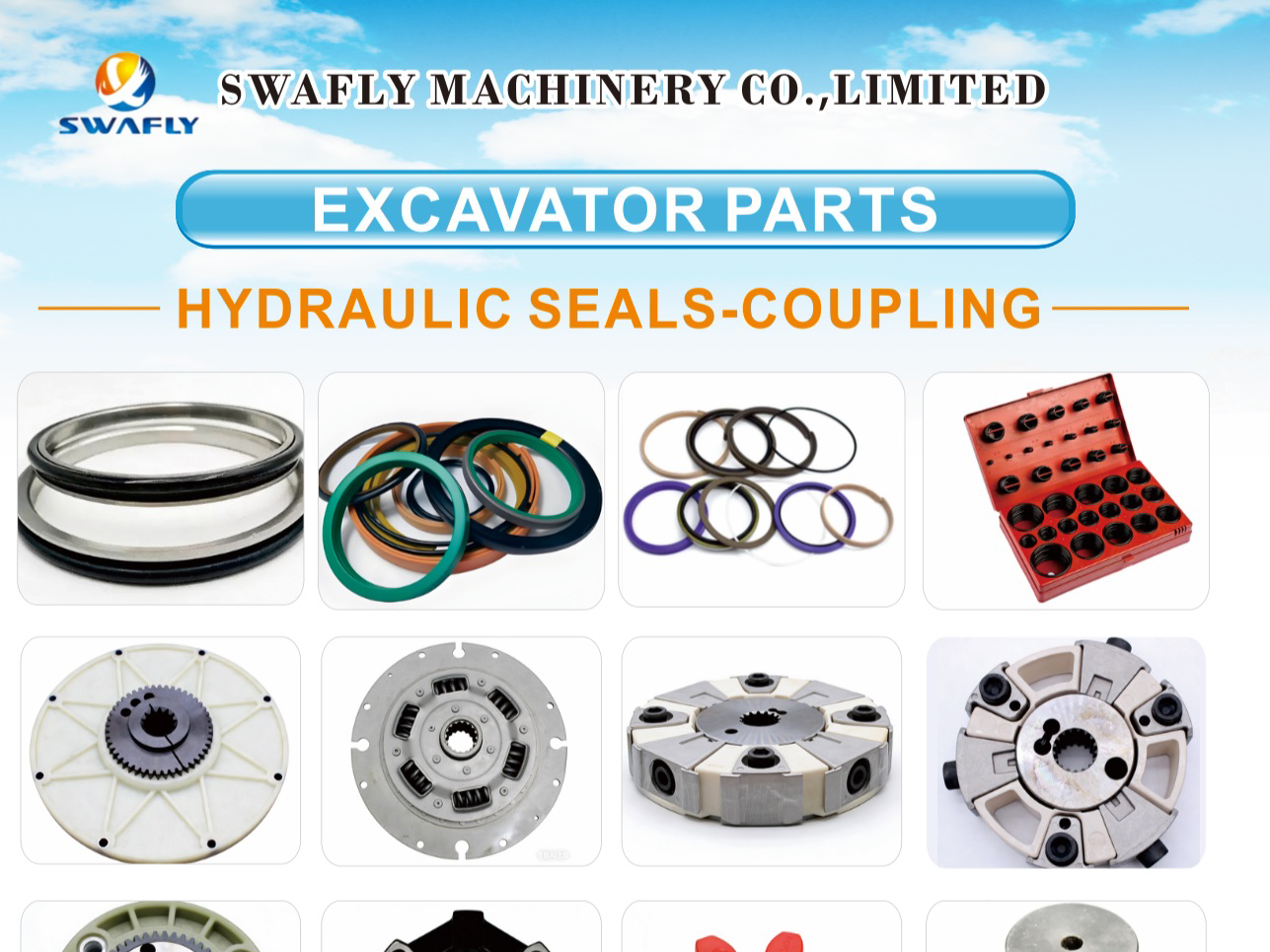 Sceaux de qualité et pièces pour excavatrices, chargeuses et bulldozers