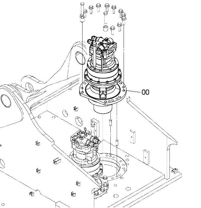 Dispositif de balançoire Hitachi ZX490LC-5A YB60000926 9301113